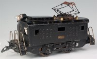 Lot 379 - Unknown maker black USA outline electric 0-4-0...