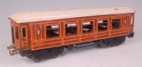 Lot 412 - Bing 1929-32 teak LNER bogie coach No. 2568...