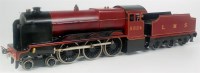 Lot 432 - Bassett Lowke repainted maroon live steam LMS...