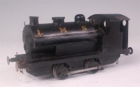 Lot 438 - A black LMS electric 0-4-0 tank loco, chips to...