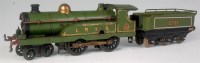 Lot 346 - Hornby 1927-8 green LNER clockwork 4-4-2 No. 2...