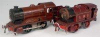 Lot 347 - Hornby 1938-41 red LMS clockwork 0-4-0 No. 1...