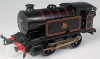 Lot 350 - Hornby 1954-60 black BR clockwork 0-4-0 type...