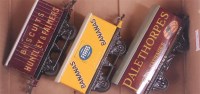 Lot 475 - 2x completely repainted Hornby vans as Huntley...