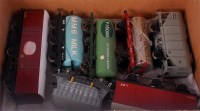 Lot 481 - 7 assorted kit built wagons including grain,...