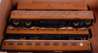 Lot 501 - 5 Gresley teak finish bogie corridor coaches...