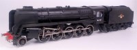 Lot 513 - A brass kit built model of a BR class 9F...