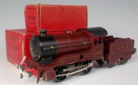 Lot 361 - Hornby 1949-54 red LMS clockwork 0-4-0 No. 501...