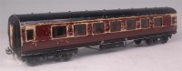 Lot 556 - Exley maroon LMS 3rd class bogie coach No....