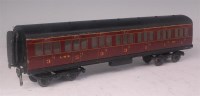 Lot 564 - Westdale kit built maroon LMS 1st/3rd bogie...