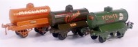 Lot 569 - 3 completely repainted Hornby tankers...