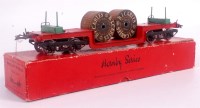 Lot 580 - Hornby 1935-9 trolley wagon with B1 cable...