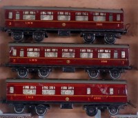 Lot 587 - 2x Hornby 1937-41 LMS 1st/3rd No. 2 corridor...