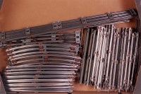 Lot 589 - A large tray of Lionel 3 rail track including...