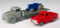 Lot 663 - Dublo Dinky Toys grey Bedford lorry, red...