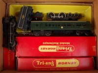 Lot 837 - A Triang BR lined black 0-6-0 engine and...