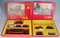 Lot 838 - Triang RS24 train set containing blue 0-4-0...