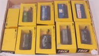 Lot 848 - 10 Trix trains boxed wagons 3 whisky, 2 tank,...