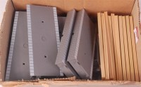 Lot 903 - 10 Hornby grey modern straight platform...