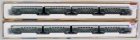 Lot 1007 - 2 Piko N gauge coach sets, both DR green,...