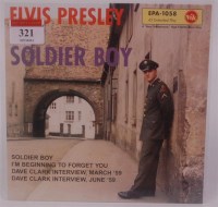 Lot 321 - Bootleg EP Soldier Boy: Soldier Boy/ I'm...