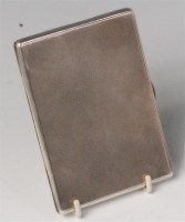 Lot 68 - An Art Deco silver cigarette case, having...