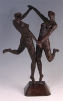 Lot 89 - A large contemporary hollow bronze figure...