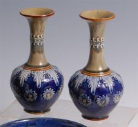 Lot 56 - A pair of early 20th century Doulton Lambeth...