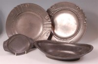 Lot 112 - A collection of early 20th century pewter...