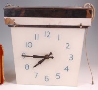 Lot 122 - A mid 20th century Smiths hanging clock,...