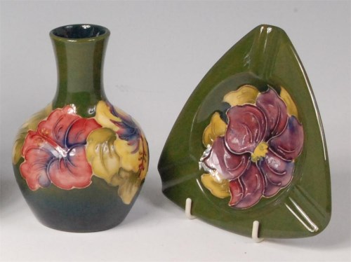 Lot 4 - A small Moorcroft painted and glazed pottery...