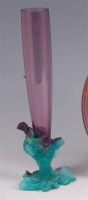 Lot 18 - A modern Daum coloured glass specimen vase,...