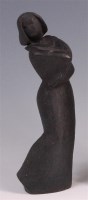 Lot 21 - A Belgian composite stone freestanding figure...