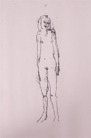 Lot 199 - Tracy Emin (b.1963) - Standing female nude,...