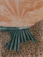 Lot 208 - John Brunsdon (b.1933) - Sunrise over Gower,...