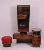 Lot 230 - An Art Deco figured walnut and rosewood...