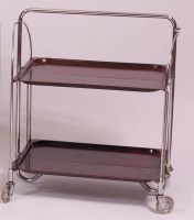 Lot 236 - After Charles Eames - tubular chrome and...