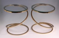 Lot 88 - A pair of mid 20th century gilt metal circular...