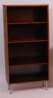 Lot 275 - A 1960s Danish rosewood open bookshelf, having...