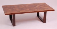 Lot 259 - A 1960s Danish rosewood low coffee table by...