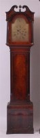 Lot 789 - A late Georgian mahogany longcase clock,...