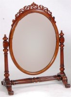 Lot 883 - A Victorian walnut framed dressing table...