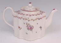 Lot 439 - A New Hall teapot and cover, of silver shape,...