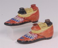 Lot 441 - A pair of Victorian Staffordshire novelty...