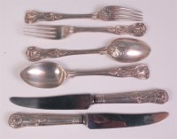 Lot 489 - A Victorian silver harlequin part cutlery...