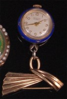 Lot 513 - A Resolute yellow metal and guilloche enamel...