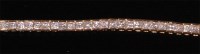 Lot 521 - A 14ct gold and diamond set tennis bracelet,...