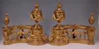 Lot 611 - A pair of late 19th century French gilt bronze...