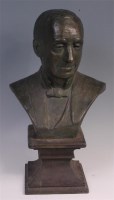 Lot 633 - J F Bawn - Bust of a gentleman wearing a...