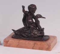 Lot 639 - A late 19th century Continental bronze model...